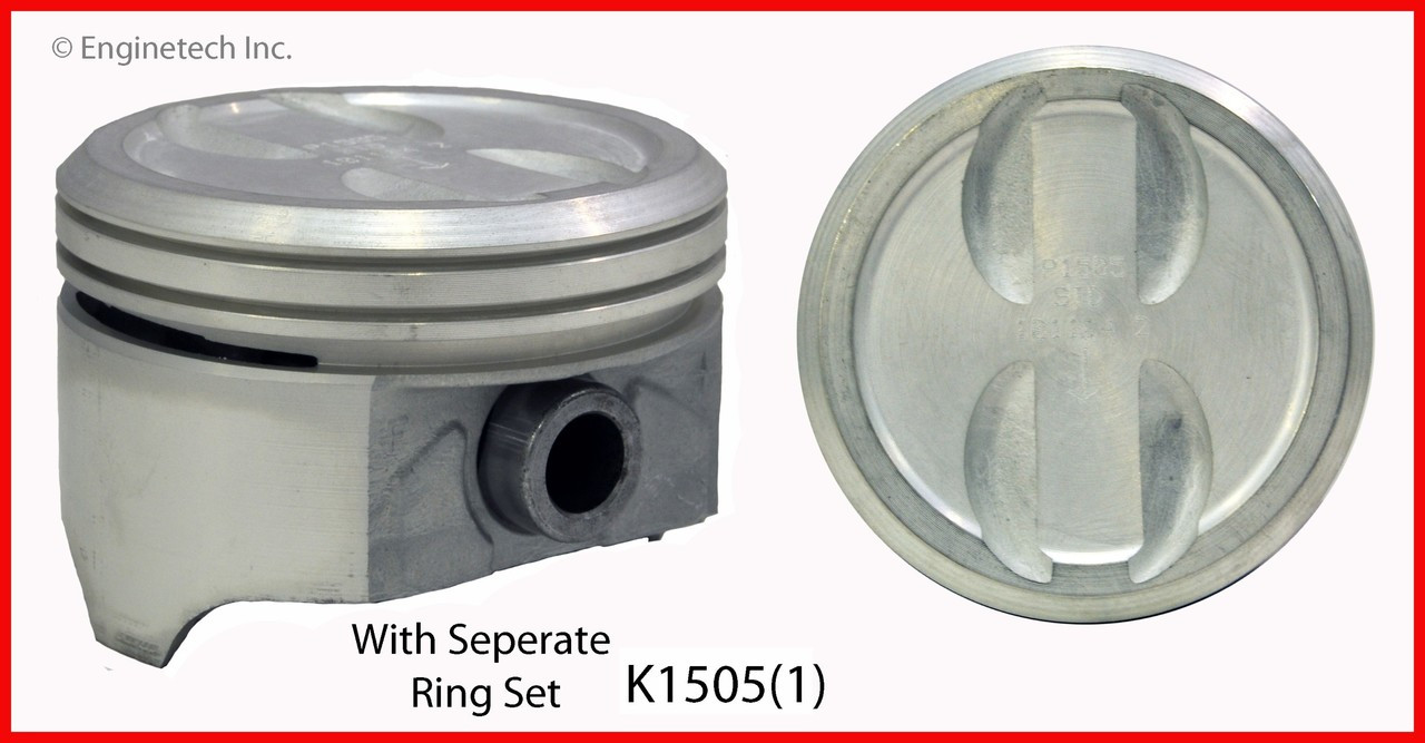 Piston and Ring Kit - 1986 GMC K1500 4.3L (K1505(1).K988)