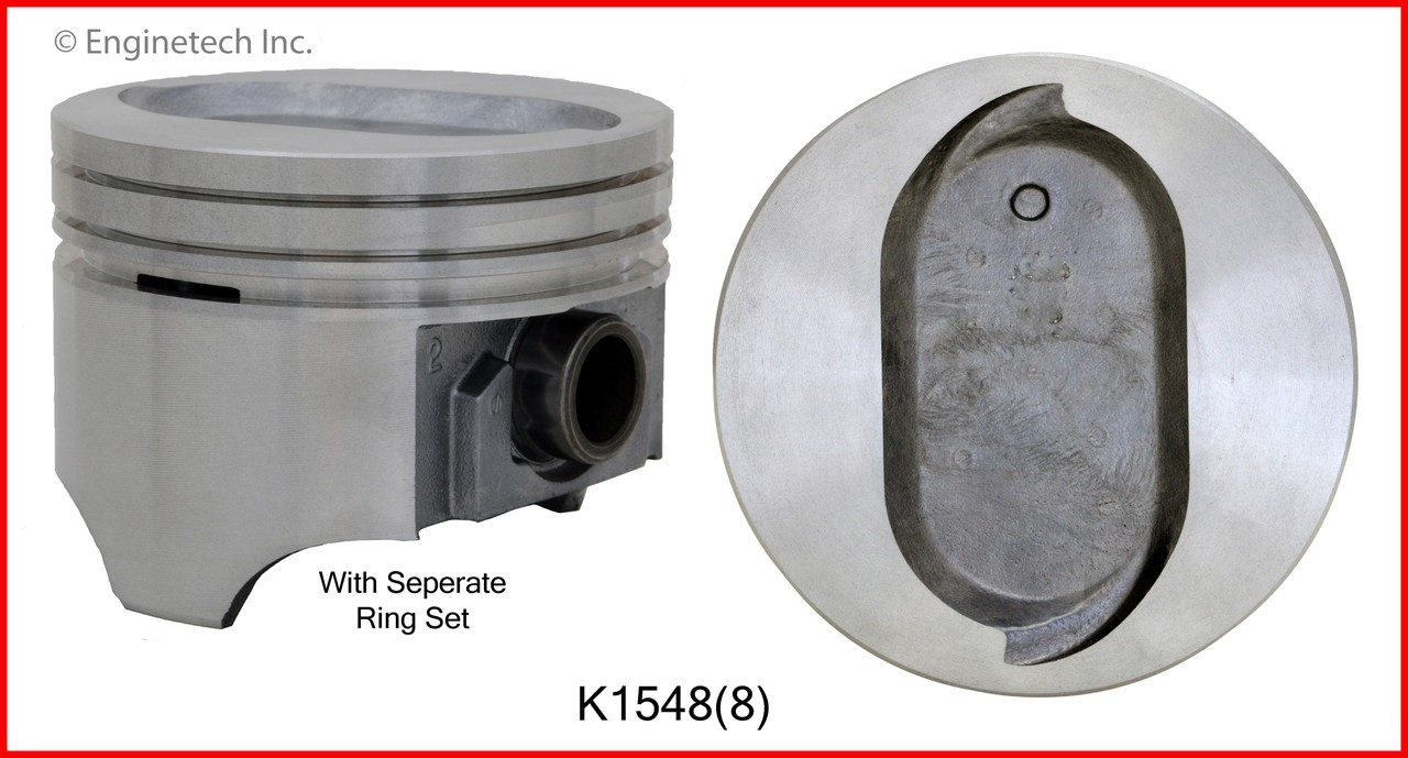 Piston and Ring Kit - 1985 Ford F-350 7.5L (K1548(8).L1432)