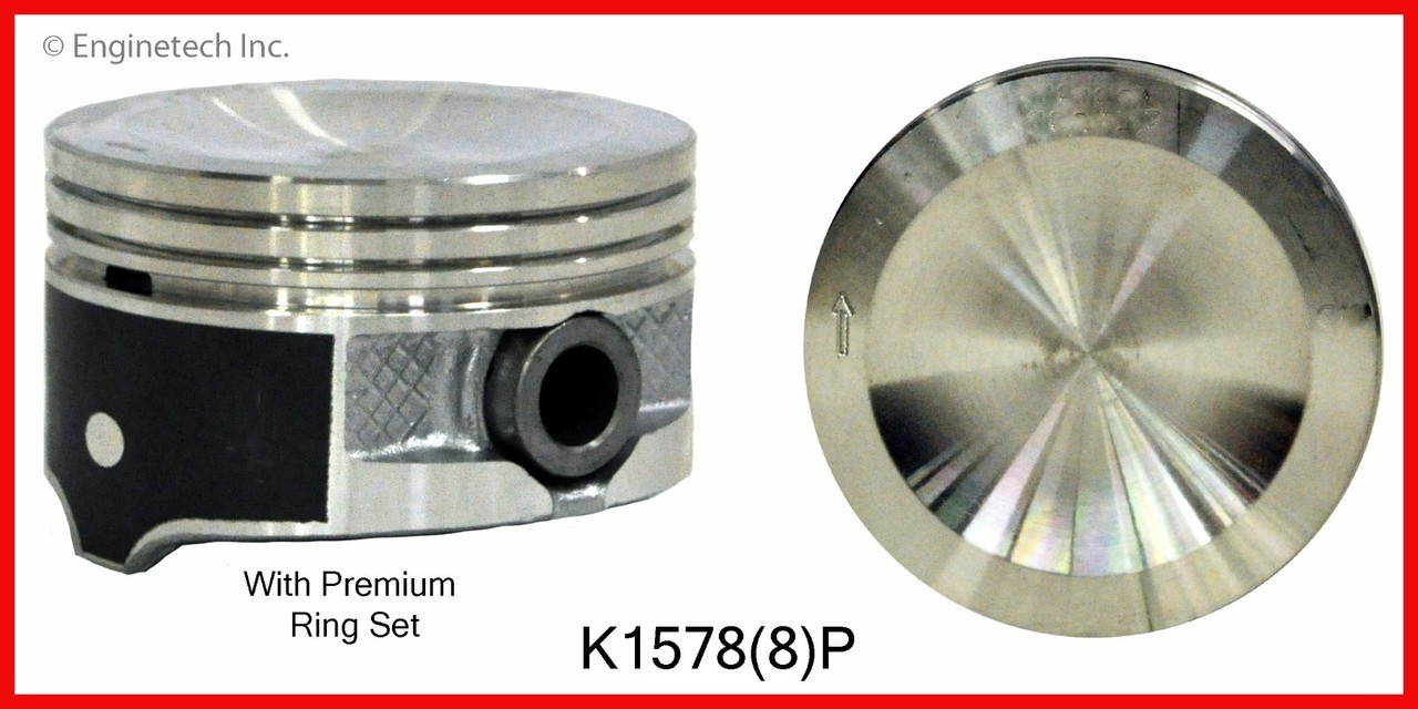 Piston and Ring Kit - 1992 Lincoln Town Car 4.6L (K1578(8).C24)