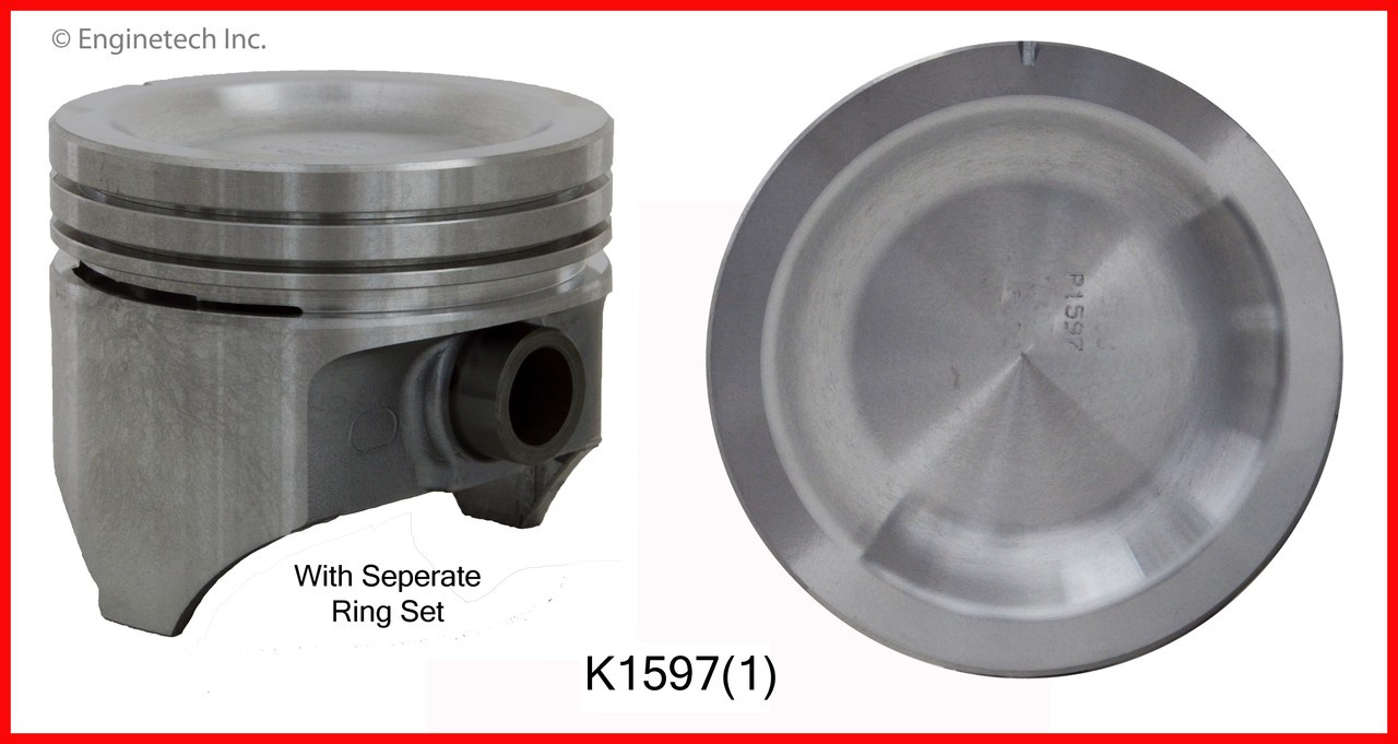 Piston and Ring Kit - 1986 Ford E-350 Econoline 4.9L (K1597(1).K253)