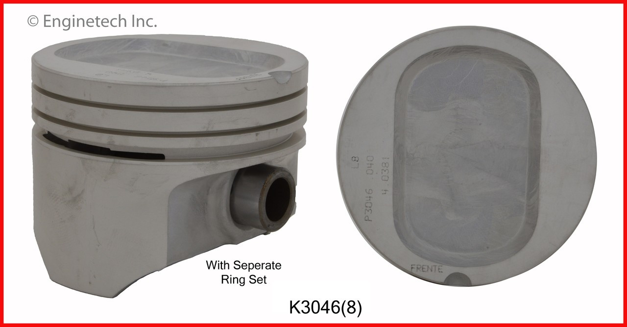 Piston and Ring Kit - 1993 Ford F-250 5.8L (K3046(8).G64)