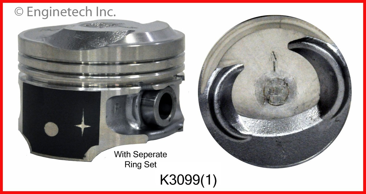 Piston and Ring Kit - 1997 Mercury Tracer 2.0L (K3099(1).A2)