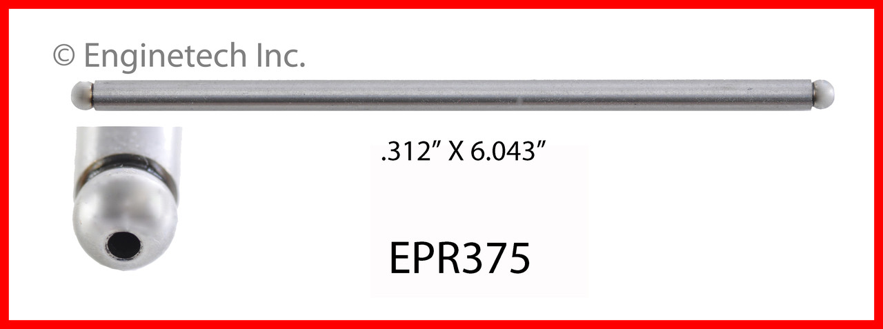 1987 Pontiac Firebird 2.8L Engine Push Rod EPR375 -11
