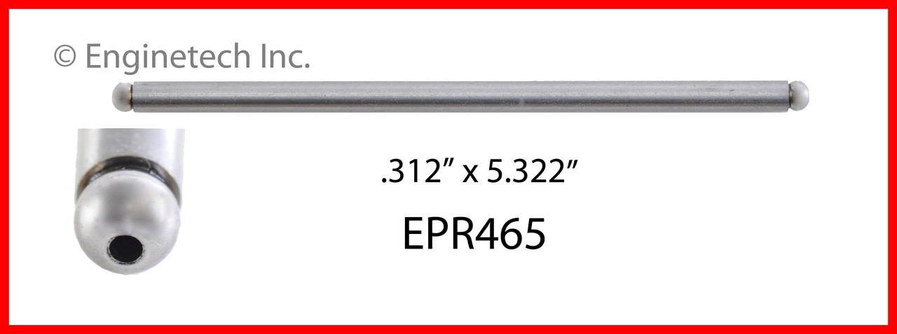 1993 Ford Tempo 3.0L Engine Push Rod EPR465 -9