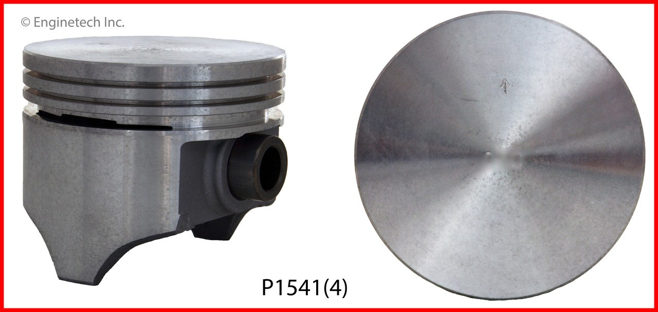 Piston Set - 1986 Mercury Topaz 2.3L Engine - P1541(4)ZE39