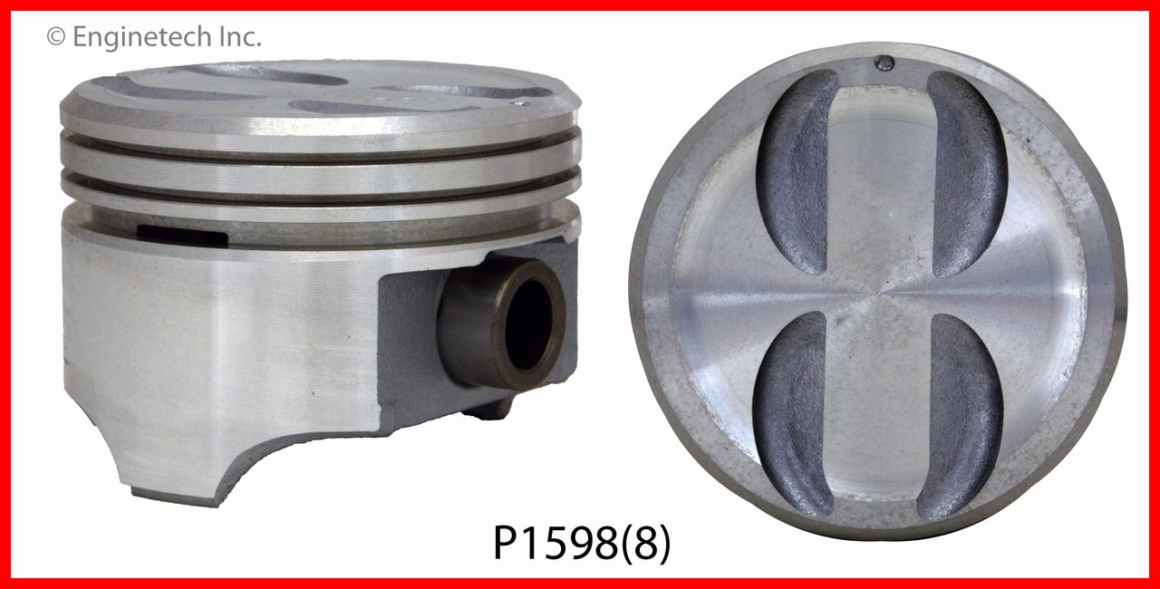 Piston Set - 1990 GMC K2500 5.0L Engine - P1598(8)ZE183