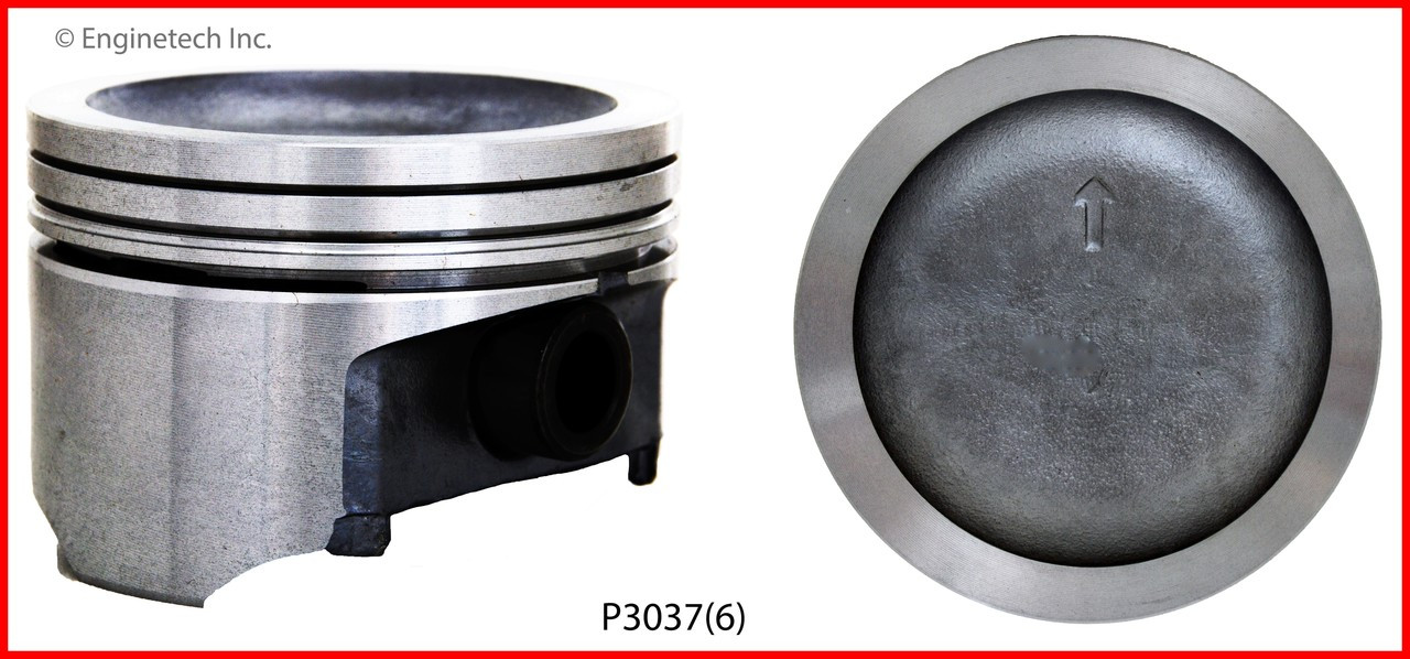 Piston Set - 1993 Buick Riviera 3.8L Engine - P3037(6)ZE16