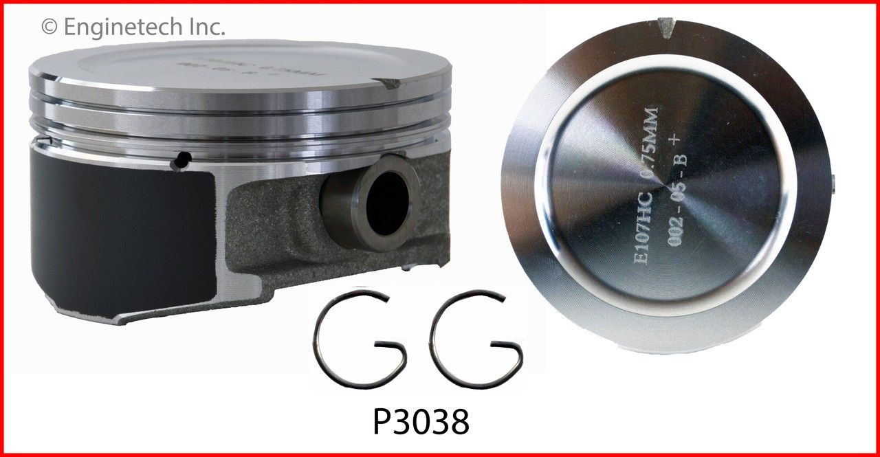 Piston Set - 2002 Buick LeSabre 3.8L Engine - P3038(6)ZE228