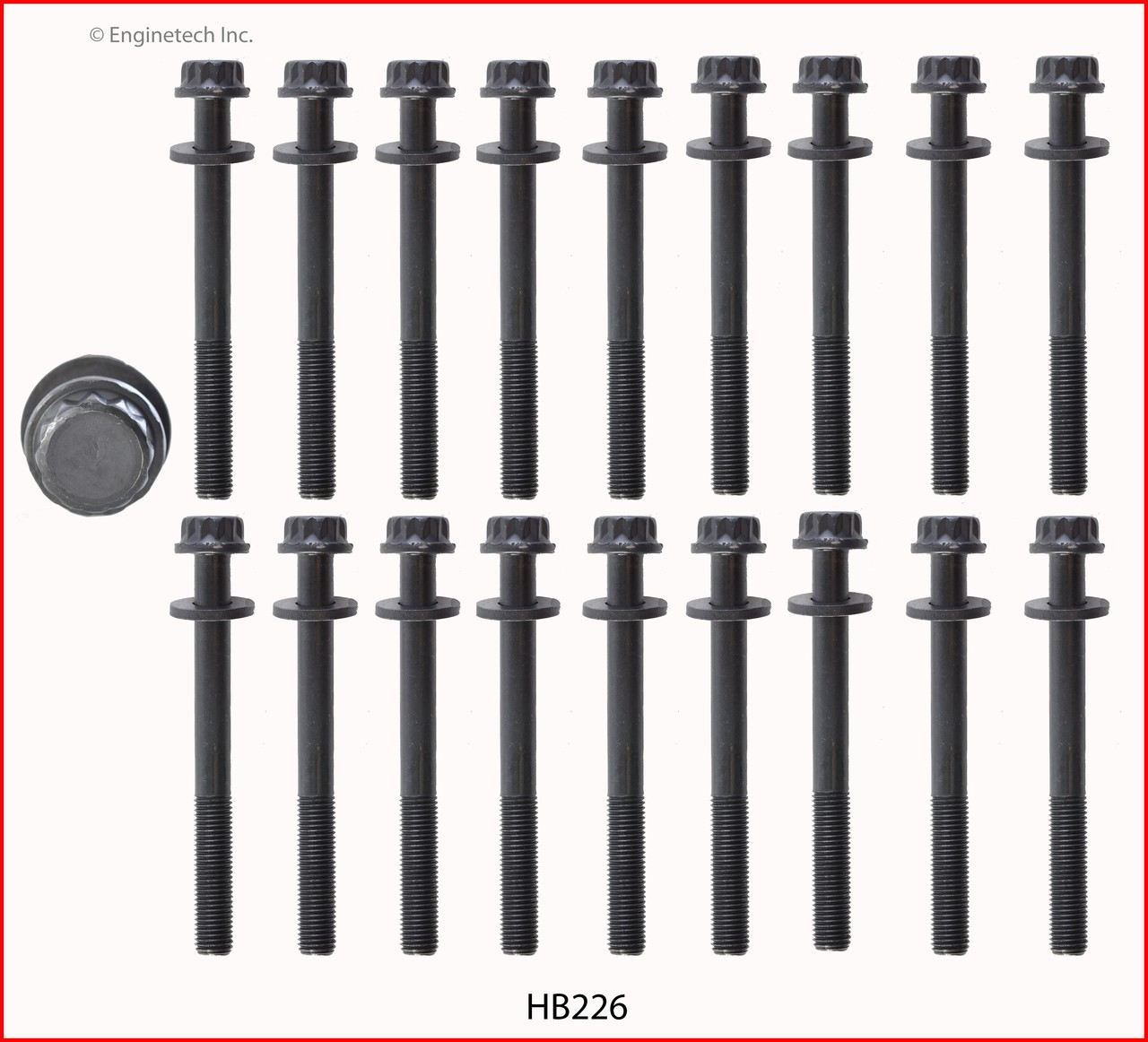 Cylinder Head Bolt Set - 2009 Chevrolet Silverado 3500 HD 6.6L Engine - HB226ZE128