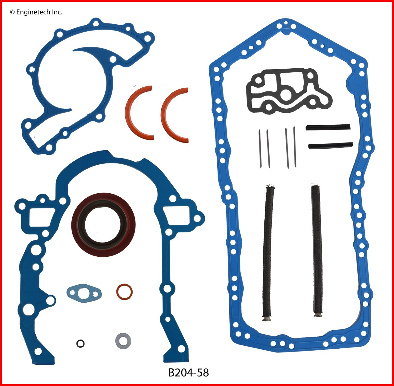 1990 Oldsmobile Cutlass Cruiser 3.3L Engine Gasket Set B204-58 -10