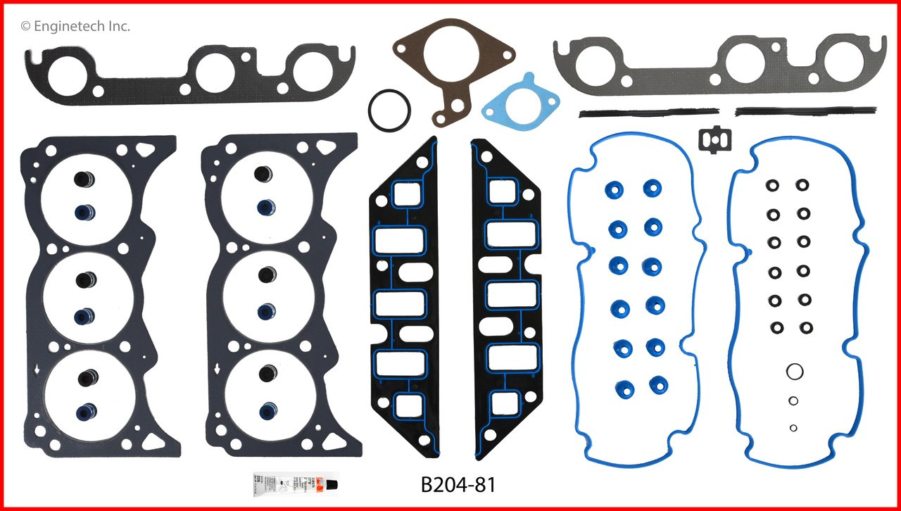 1991 Oldsmobile Cutlass Cruiser 3.3L Engine Gasket Set B204-81 -5