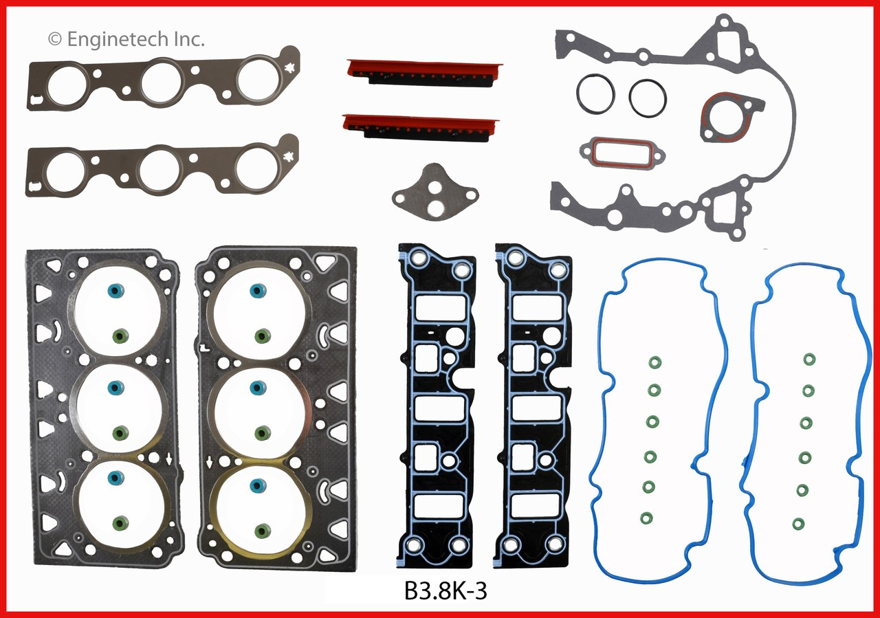 2000 Chevrolet Impala 3.8L Engine Gasket Set B3.8K-3 -2
