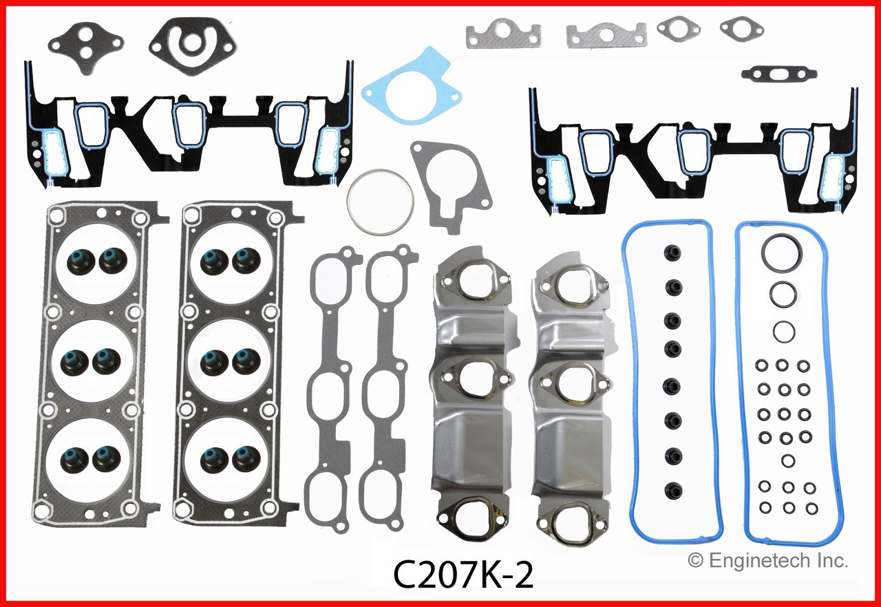 1998 Pontiac Trans Sport 3.4L Engine Gasket Set C207K-2 -6