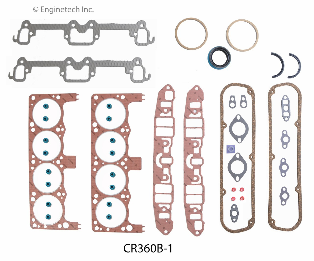 1992 Dodge B350 5.9L Engine Gasket Set CR360B-1 -2