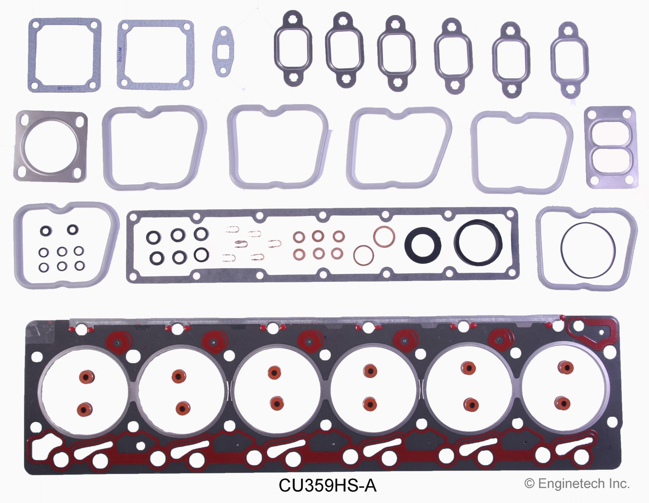 1993 Dodge W350 5.9L Engine Cylinder Head Gasket Set CU359HS-A -22