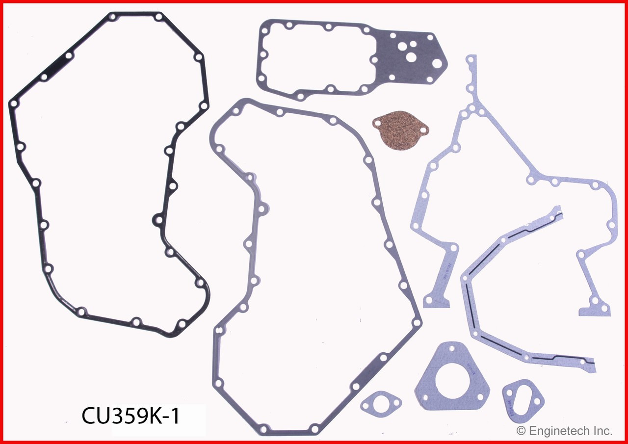 1993 Dodge W350 5.9L Engine Gasket Set CU359K-1 -22