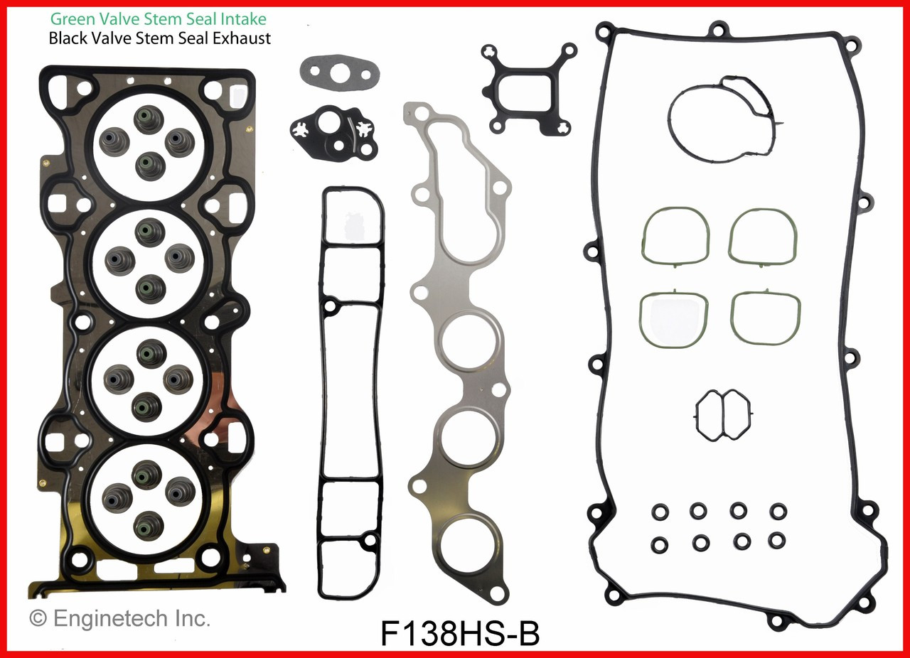 2009 Mazda B2300 2.3L Engine Cylinder Head Gasket Set F138HS-B -15