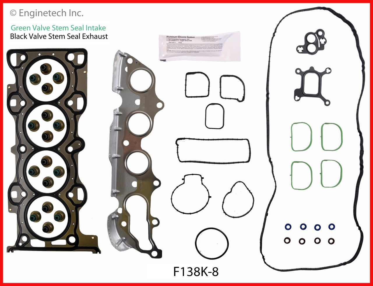 2009 Mazda 3 2.0L Engine Gasket Set F138K-8 -8