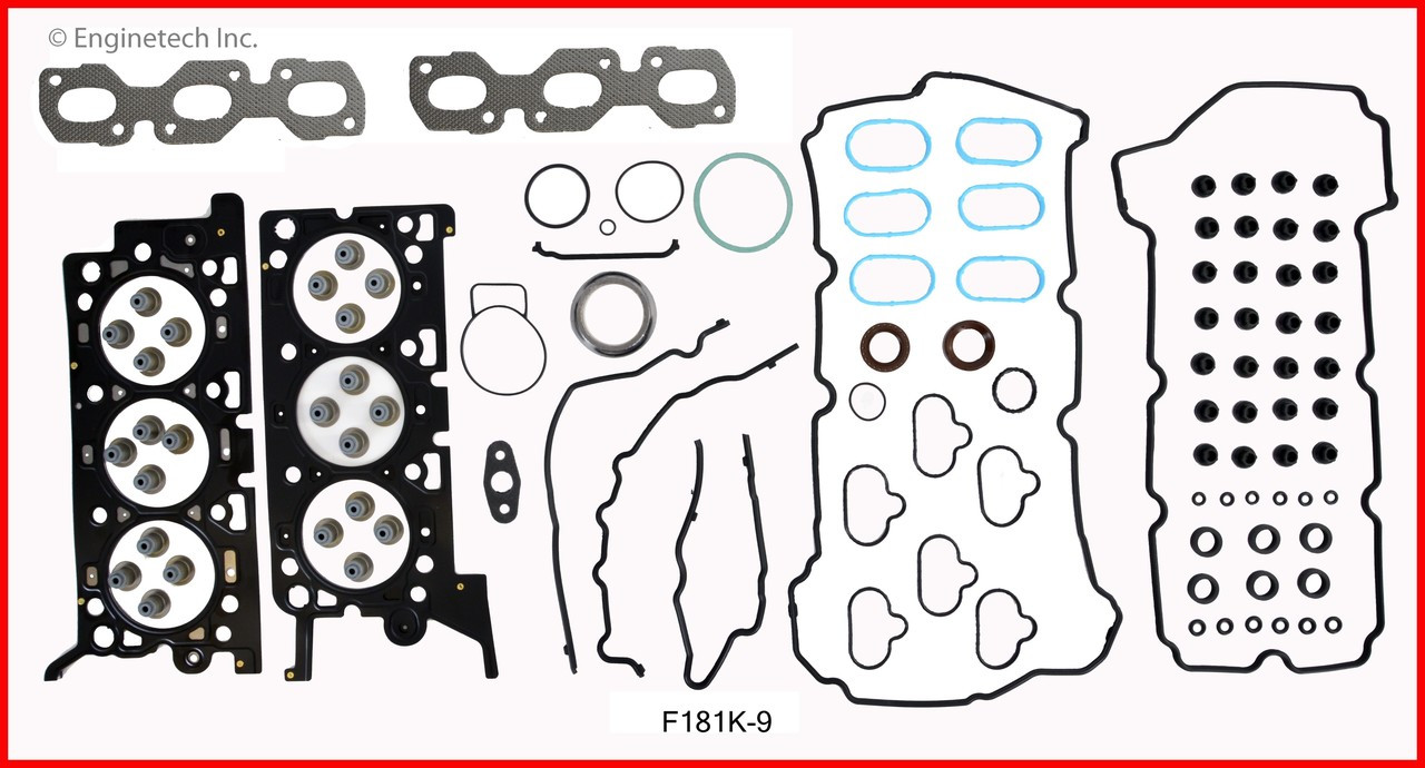 2009 Ford Fusion 3.0L Engine Gasket Set F181K-9 -8