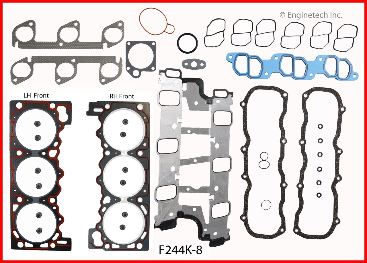 1998 Mazda B4000 4.0L Engine Gasket Set F244K-8 -7