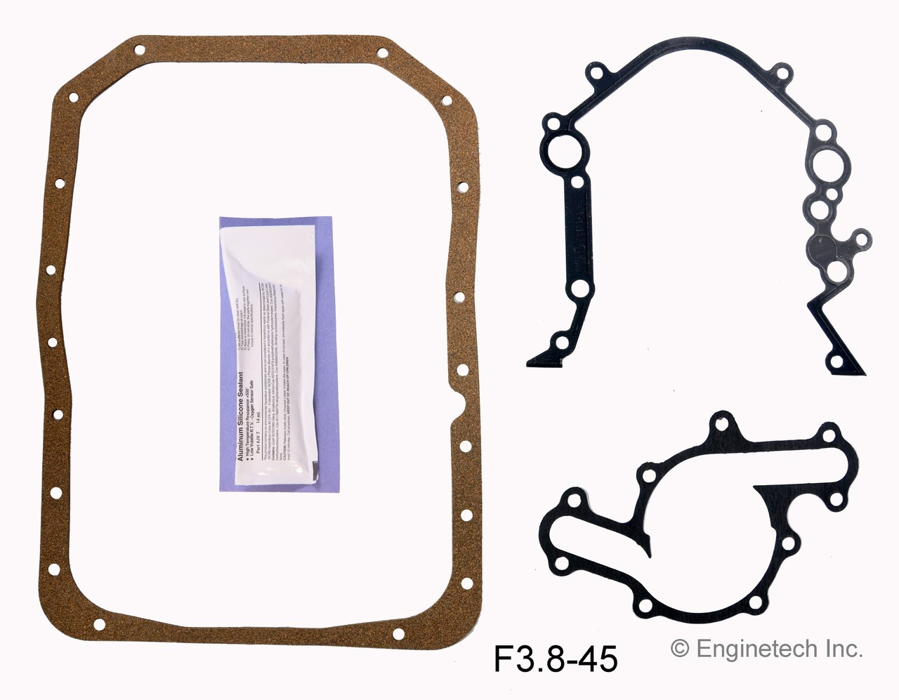 1988 Lincoln Continental 3.8L Engine Gasket Set F3.8-45 -3