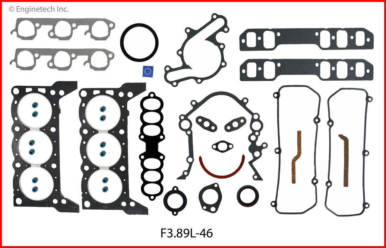 1994 Lincoln Continental 3.8L Engine Gasket Set F3.8L-46 -4
