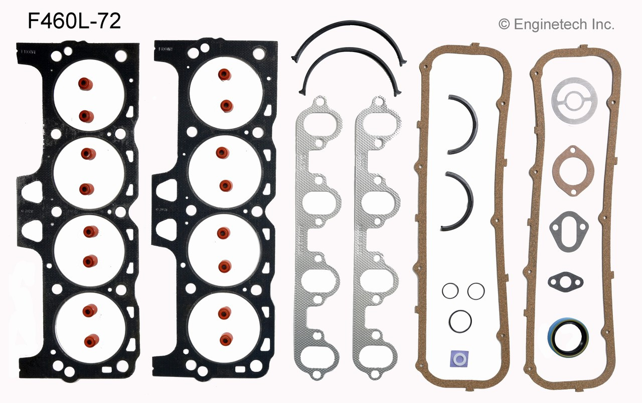 1985 Ford E-350 Econoline Club Wagon 7.5L Engine Gasket Set F460L-72 -2