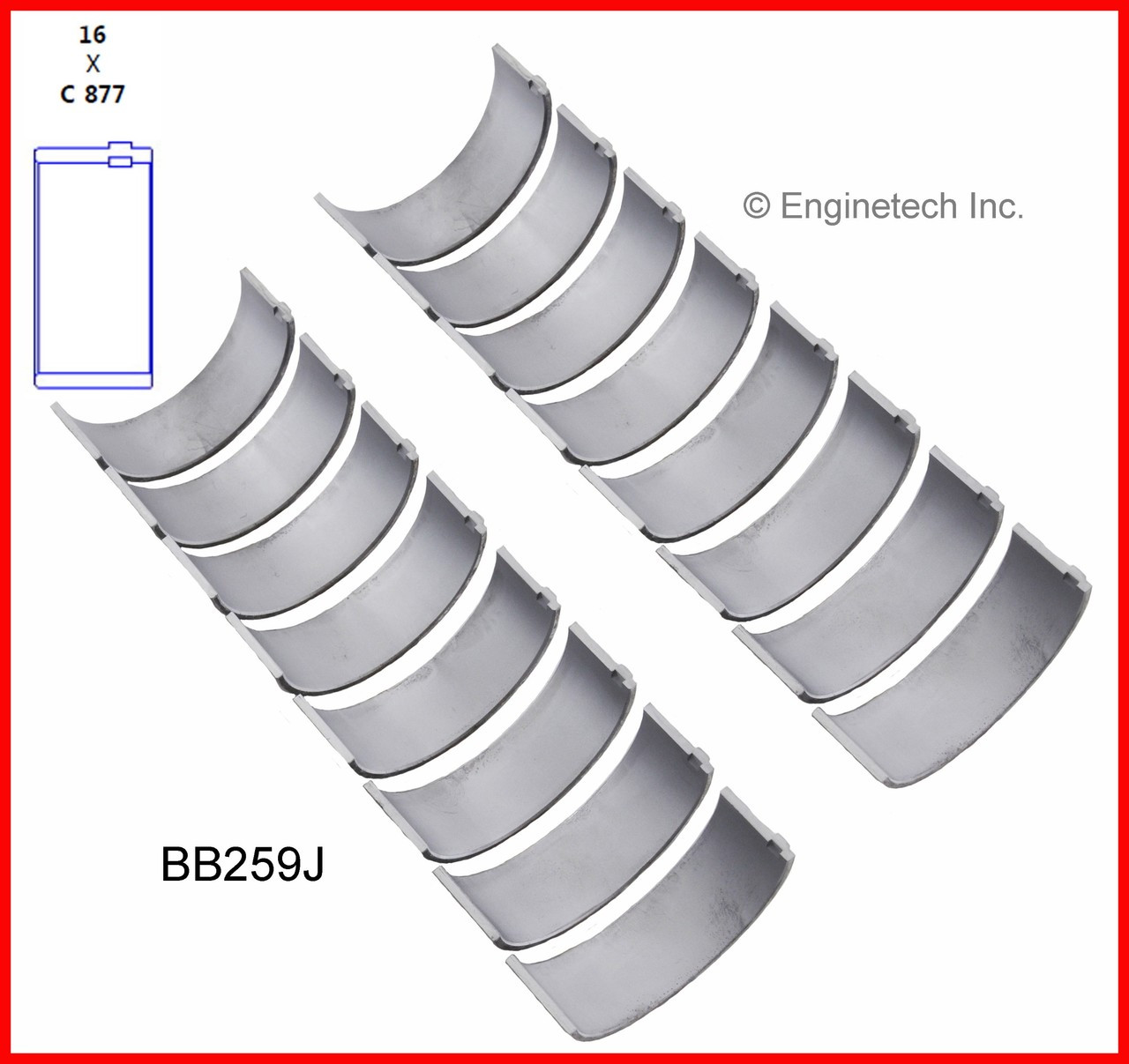 2003 Ford F-250 Super Duty 7.3L Engine Connecting Rod Bearing Set BB259J -148