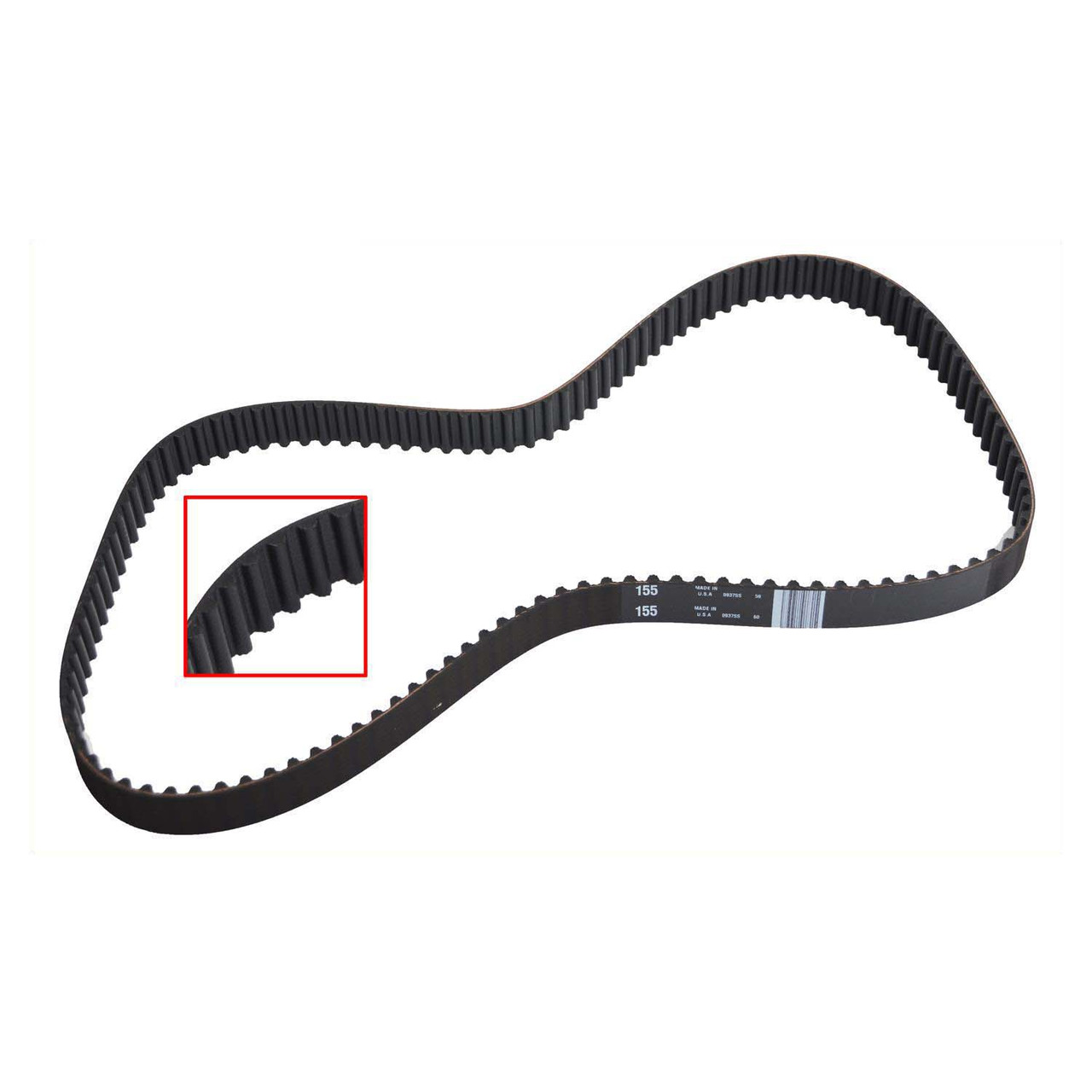 1984-1992 Mitsubishi 2.0L 1997ci SOHC L4 8V "D,V" G63B,4G63 85.00mm Bore Timing Belt TB155 -EP1