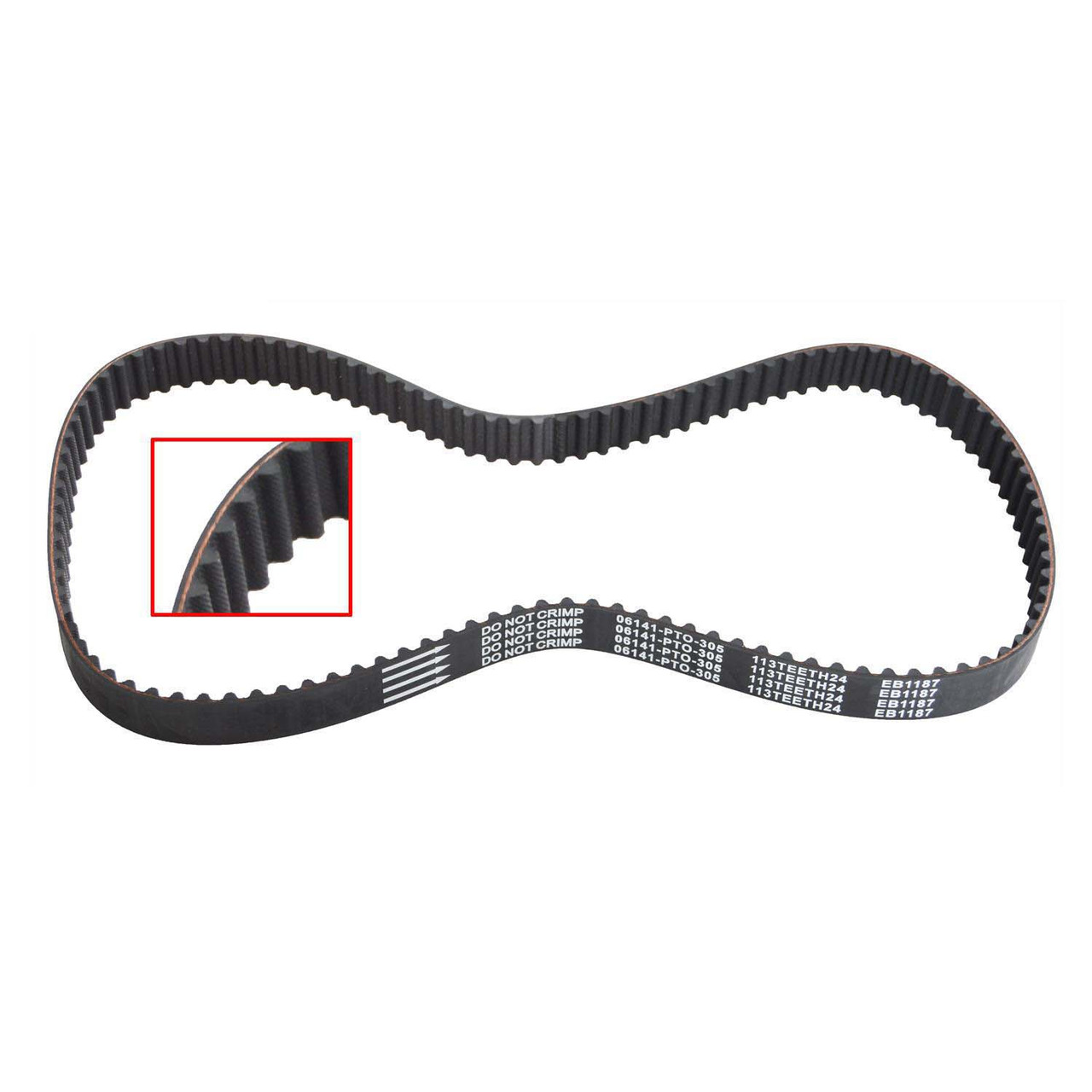 1994-1997 Honda 2.2L 2156ci SOHC L4 16V F22B1,2 85.00mm Bore Timing Belt TB187 -EP2
