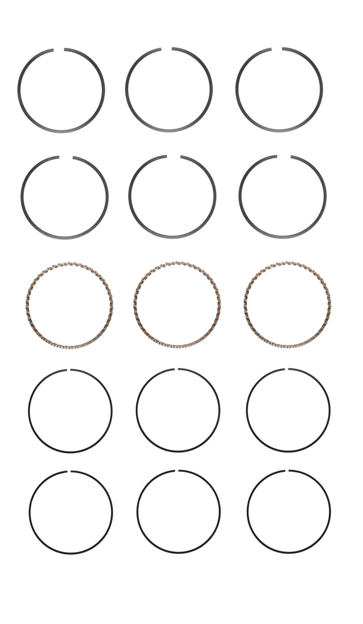 1985-2000 GM 1.0L 993ci SOHC L3 6V "5,6,M" Naturally Aspirated 74.00mm Bore Piston Ring Set C74123 -EP1