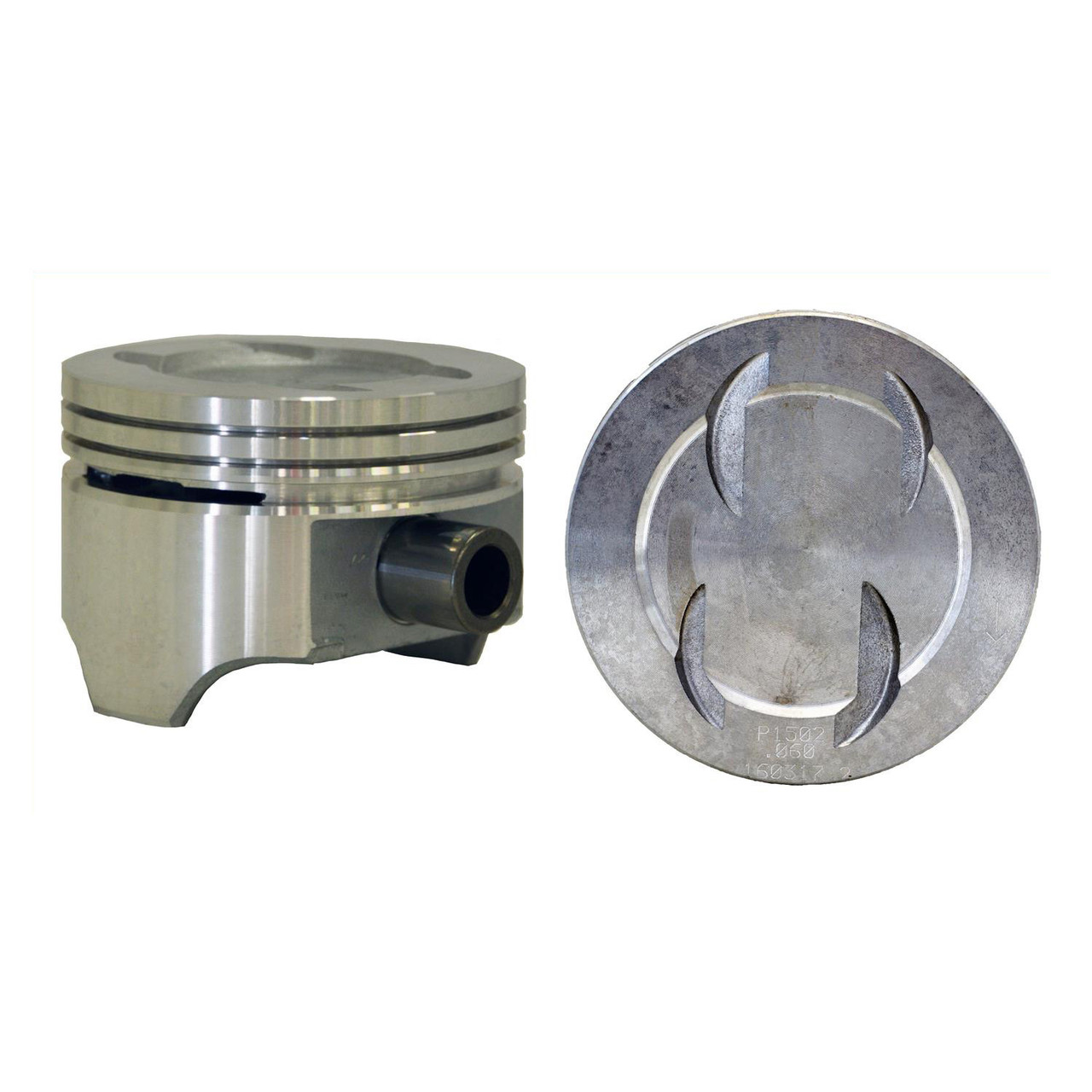 Piston Set (Qty. 8) - Ford 4.7L 289 5.0L 302 Dish Top 4BBL - Enginetech P1502(8)