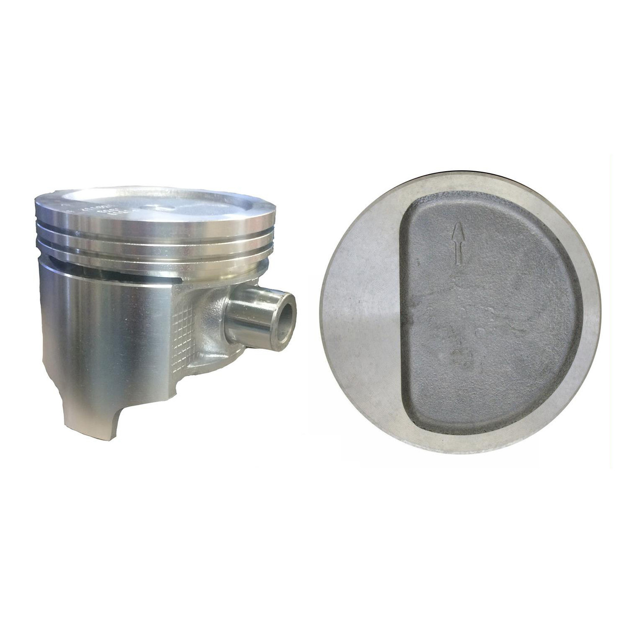 Piston Set (Qty. 6) - AMC Jeep International 3.8L 232 4.2L 258 Dish Top - Enginetech P1519(6)