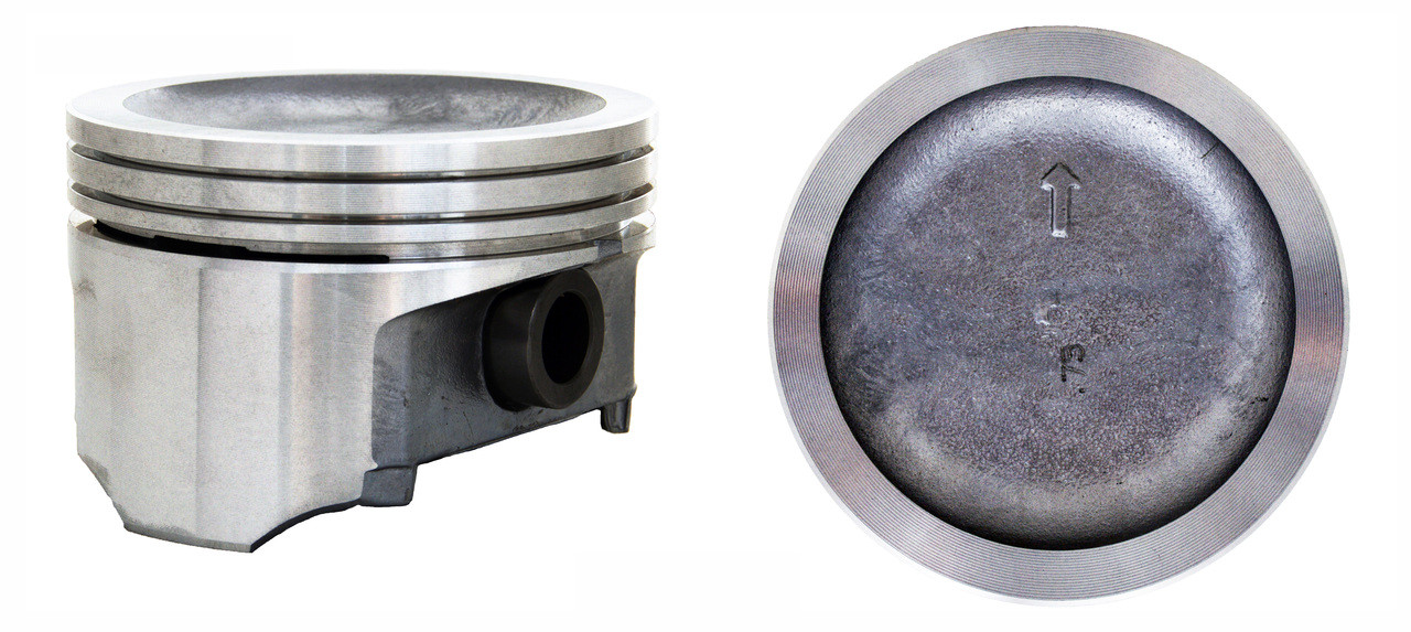 Piston Single - GM Buick 3.8L 231 Vin C L Dish Top Ex S/C - Enginetech P1581(1)