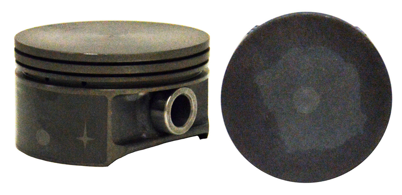Piston Set - Chrysler Dodge 3.3L 201 Flat Top Coated Skirt Truck - Enginetech P3007(6)