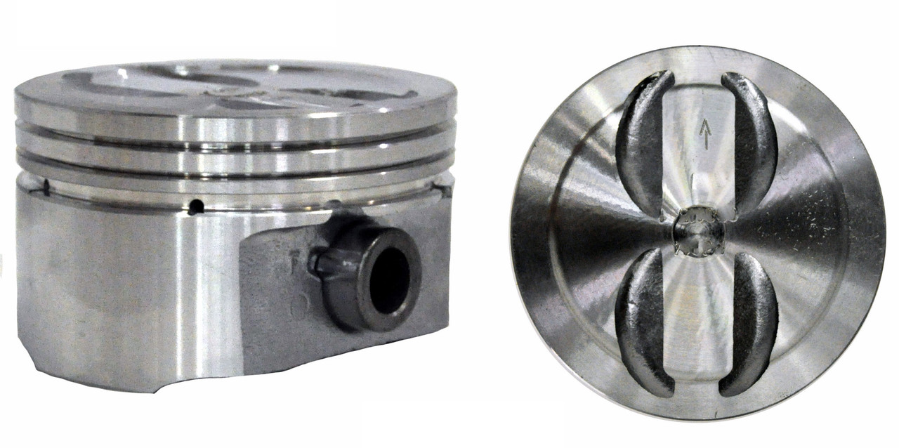Piston Set (Qty. 6) - GM Chevrolet Isuzu 4.3L 262 Lt Weight Short Skirt - Enginetech P3014(6)
