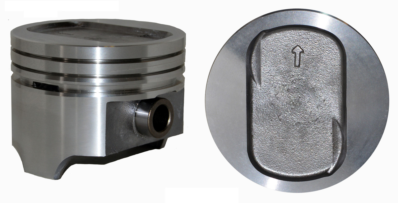 Piston Set - Ford 5.8L 351 Windsor Rect Dish Top Ex Lightning - Enginetech P3023(8)