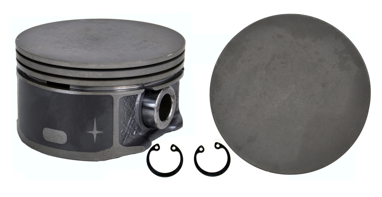 Piston Set - AMC Chrysler Dodge 3.7L 226 Coated Skirt - Enginetech P3060(6)