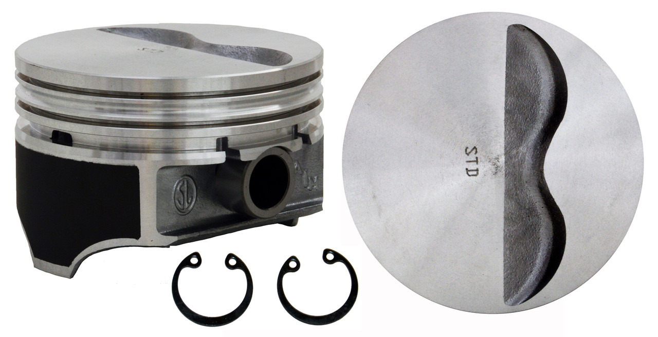 Piston Set - GM Chevrolet 383 Hyper Coated Claimer 5.7" Rod P3075 - Enginetech P3093(8)
