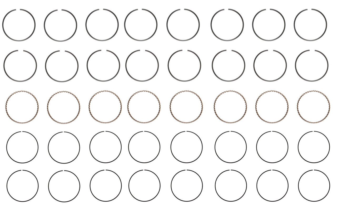 Piston Ring Set (Premium) - Disc Rings GM Cadillac 4.1L 252 - Enginetech C88028