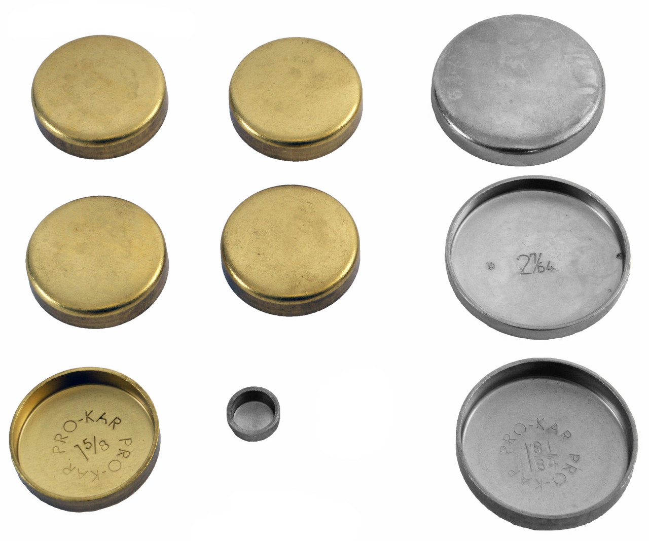 Brass Freeze Plug Kit - GM AMC Pontiac 2.5L 151 - Enginetech PK42B