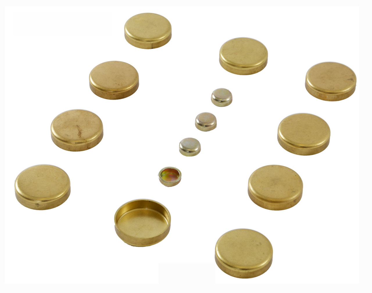 Brass Freeze Plug Kit - Ford 6.0L Powerstroke - Enginetech PK936B
