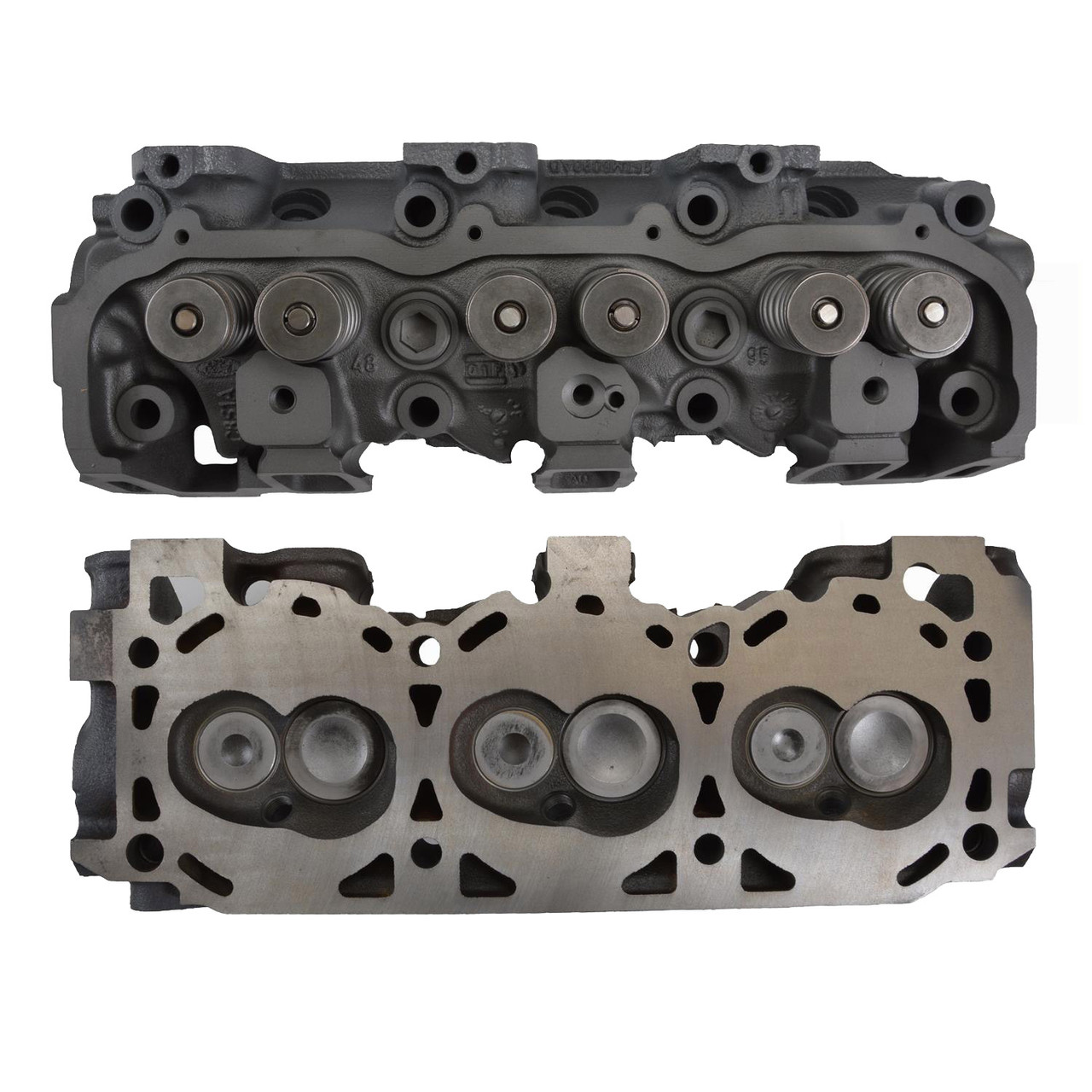 Cylinder Head - Complete CYL HEAD COMPLETE FORD 4.0L 244 OHV #95TM, - 97TM Reman - Enginetech CH1031R
