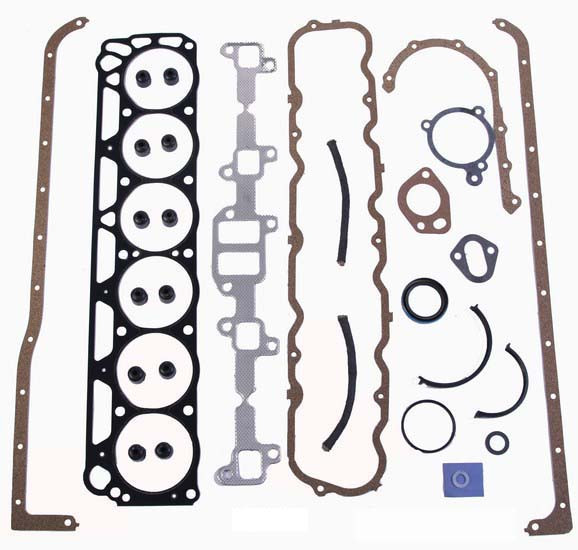 Full Gasket Set - Ford 2.4L 144 2.8L 170 3.3L 200 With Rope Rear Main Seal - Enginetech F200-1