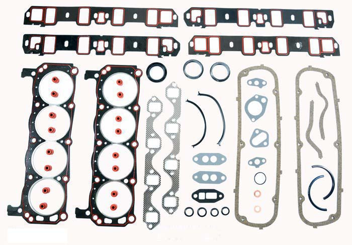 Full Gasket Set - Ford 5.8L 351W 2PC Rms Prem Umb Vss - Enginetech F351W-26