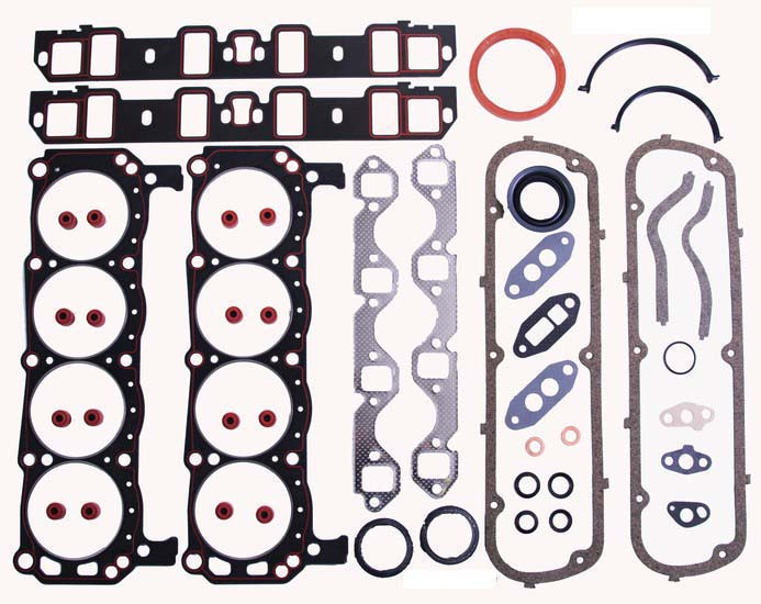 Full Gasket Set - Ford 5.7L 351W 1PC Rms Prem Umb Vss - Enginetech F351WL-9