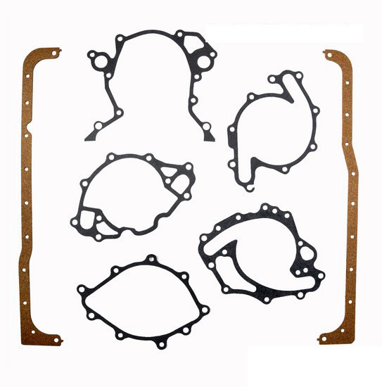 Full Gasket Set - Marine Ford 302 Standard Rot 4 Pc Oil Pan Before 1995 - Enginetech M302-A