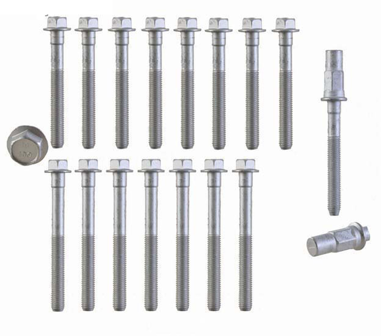 Head Bolt Kit - GM Chevrolet 3.1L 189 3.4 207 1 Set Req See Catalog - Enginetech HB167