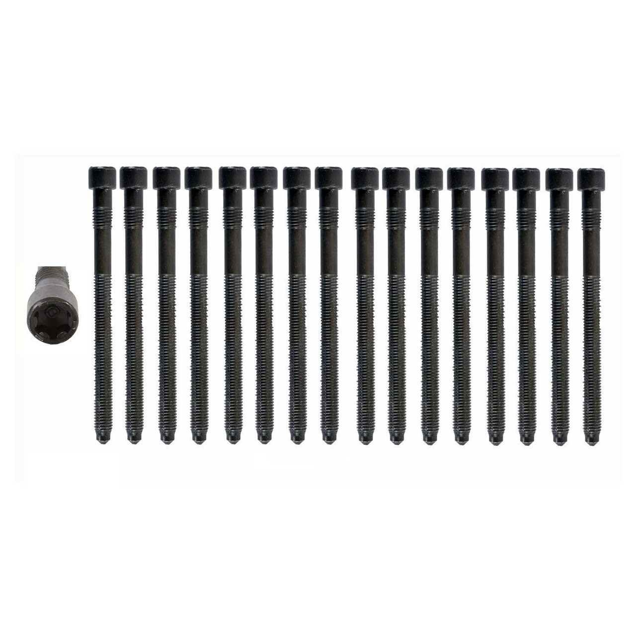 Head Bolt Set - Audi 3.0L 2976 DOHC 30V One Set Required - Enginetech HB254
