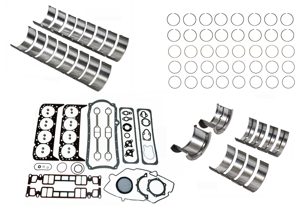 Engine Remain Kit - Remain GM Chevrolet 5.7L 350 Truck Vin R - Enginetech RMC350DP